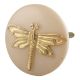 Golden Dragonfly Resin Cabinet Knobs